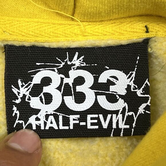 Half Evil 333 x Faze Clan High Rollers Dice Yellow Hoodie Pullover Sz Small - Picture 12 of 13